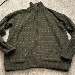 Olive Green Alpaca Sweater
